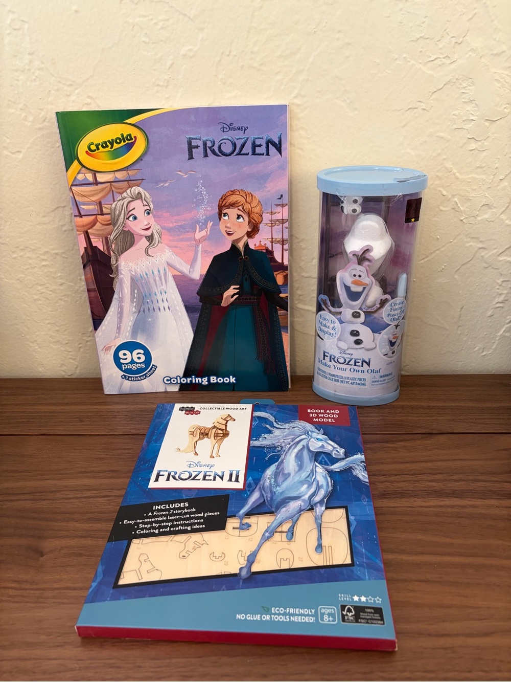 Disney Frozen Craft Activity Lot Olaf Kit Coloring Book Frozen II Model